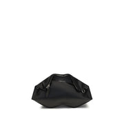 Alexander McQueen Black Calf Leather Bos Taurus Clutch Bag
