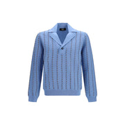 Fendi Blue Cotton Sweatshirt