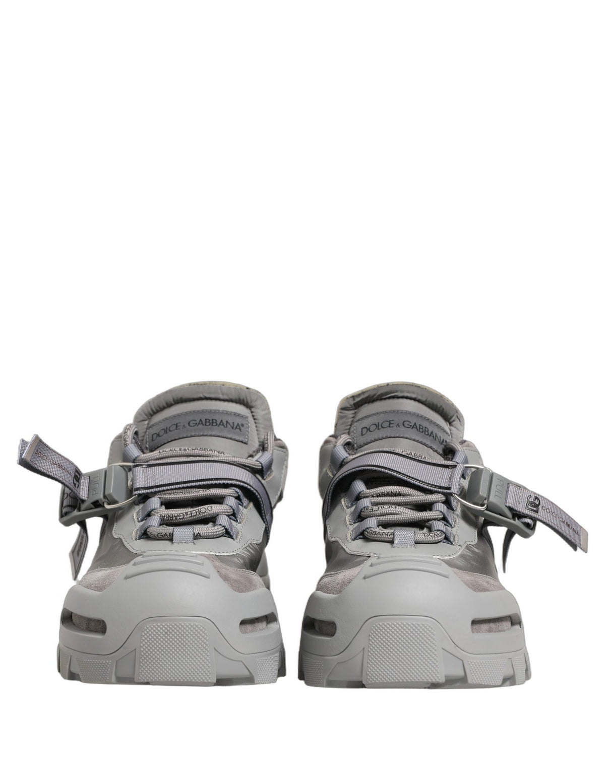 Dolce & Gabbana Gray Airmaster Panelled Low Top Men Sneakers Shoes