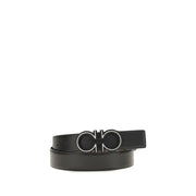 Ferragamo Blue Calf Leather Bos Taurus Regular Belt