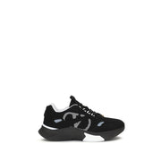 Valentino Garavani Black Fabric Athletic Sneakers