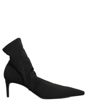Dolce & Gabbana Black Stretch Socks Heels Ankle Boots Shoes