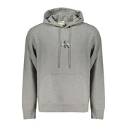 Calvin Klein Gray Cotton Men's Hoodie