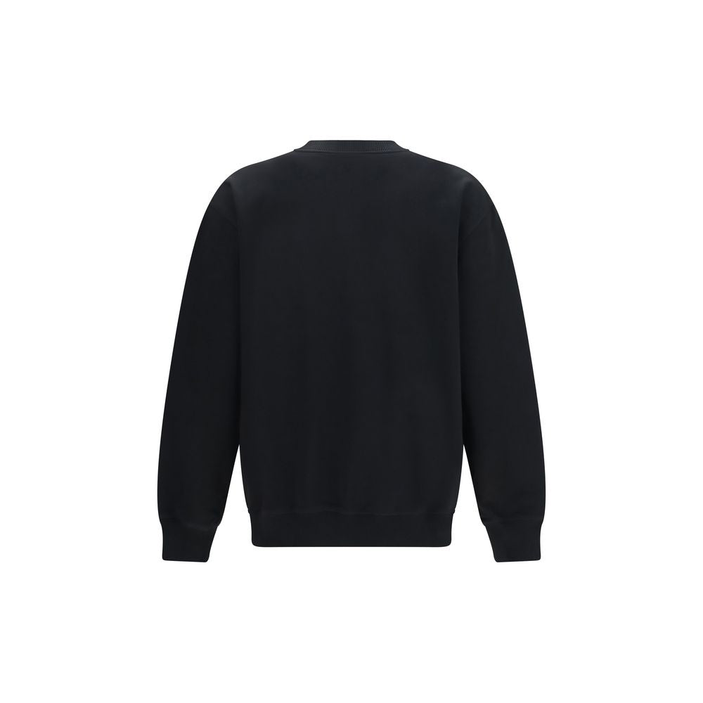Balmain Black Cotton Sweatshirt for Men
