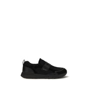 Prada Black Calf Leather Bos Taurus Athletic Sneakers