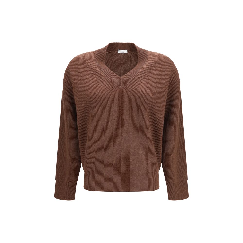 Brunello Cucinelli Brown Cashmere Sweater for Women