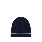 Brunello Cucinelli Blue Cashmere Beanie