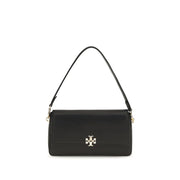 Tory Burch Black Calf Leather Bos Taurus Shoulder Bag