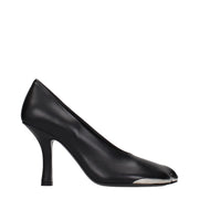 Burberry Black Leather High Heel Pumps
