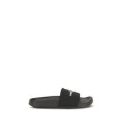 Fred Perry Black Rubber Sandals