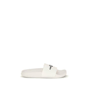 Fred Perry White Rubber Sandals