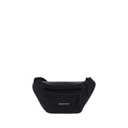 Balenciaga Black Polyester Clutch Bag