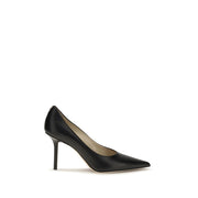 Jimmy Choo Black Calf Leather Bos Taurus High Heel Pumps