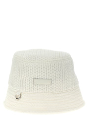 Jacquemus White Viscose Bucket Hat