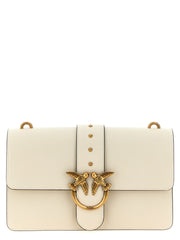 PINKO White Goatskin Crossbody Bag