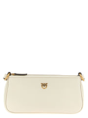 PINKO White Goatskin Crossbody Bag
