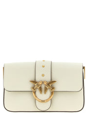 PINKO White Goatskin Crossbody Bag