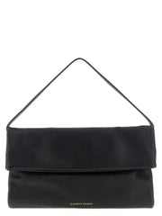 Elisabetta Franchi Black Calfskin Shoulder Bag