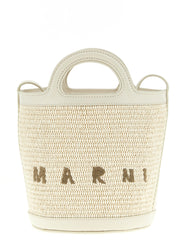 Marni White Cotton Handbag