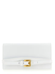 Balmain White Calfskin Cardholder