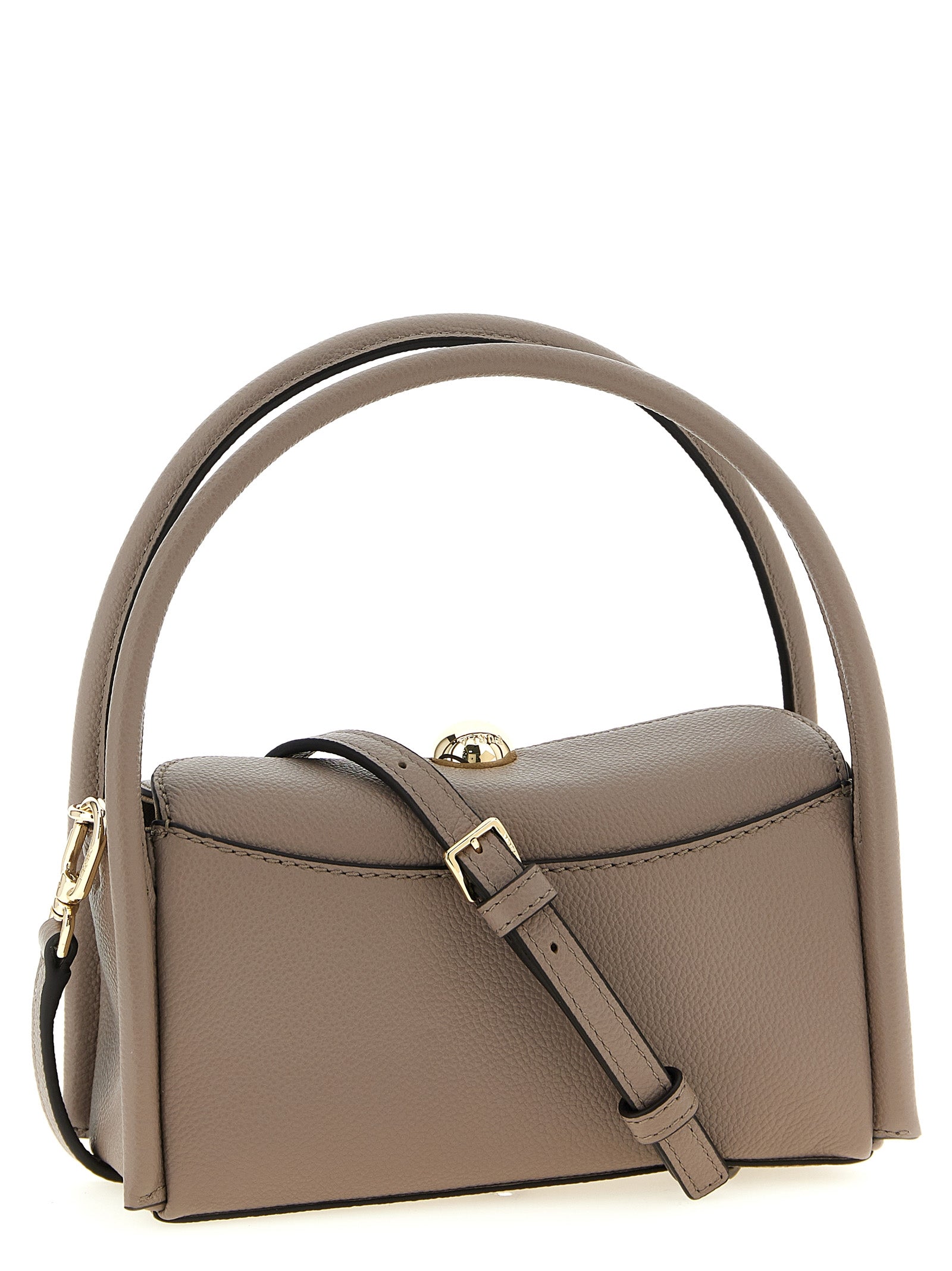 Furla Gray Calfskin Handbag
