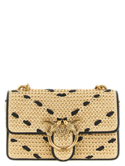 PINKO Beige Cowhide Crossbody Bag