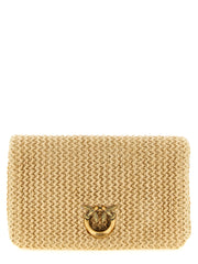 PINKO Beige Polypropylene Clutch Bag