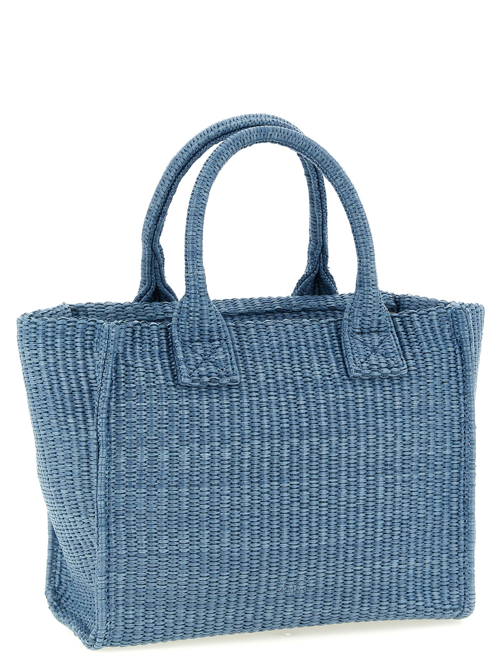 PINKO Blue Polypropylene Tote Bag