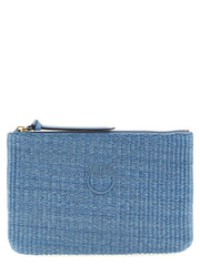 PINKO Blue Polypropylene Clutch Bag