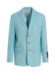 Marni Blue Virgin Wool Blazer