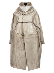 Comme Des Garçons Gray Polyethylene Coat
