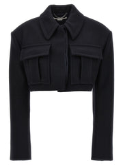 Stella McCartney Black Wool Full-Length Jacket