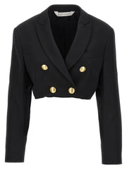 Palm Angels Black Polyester Blazer