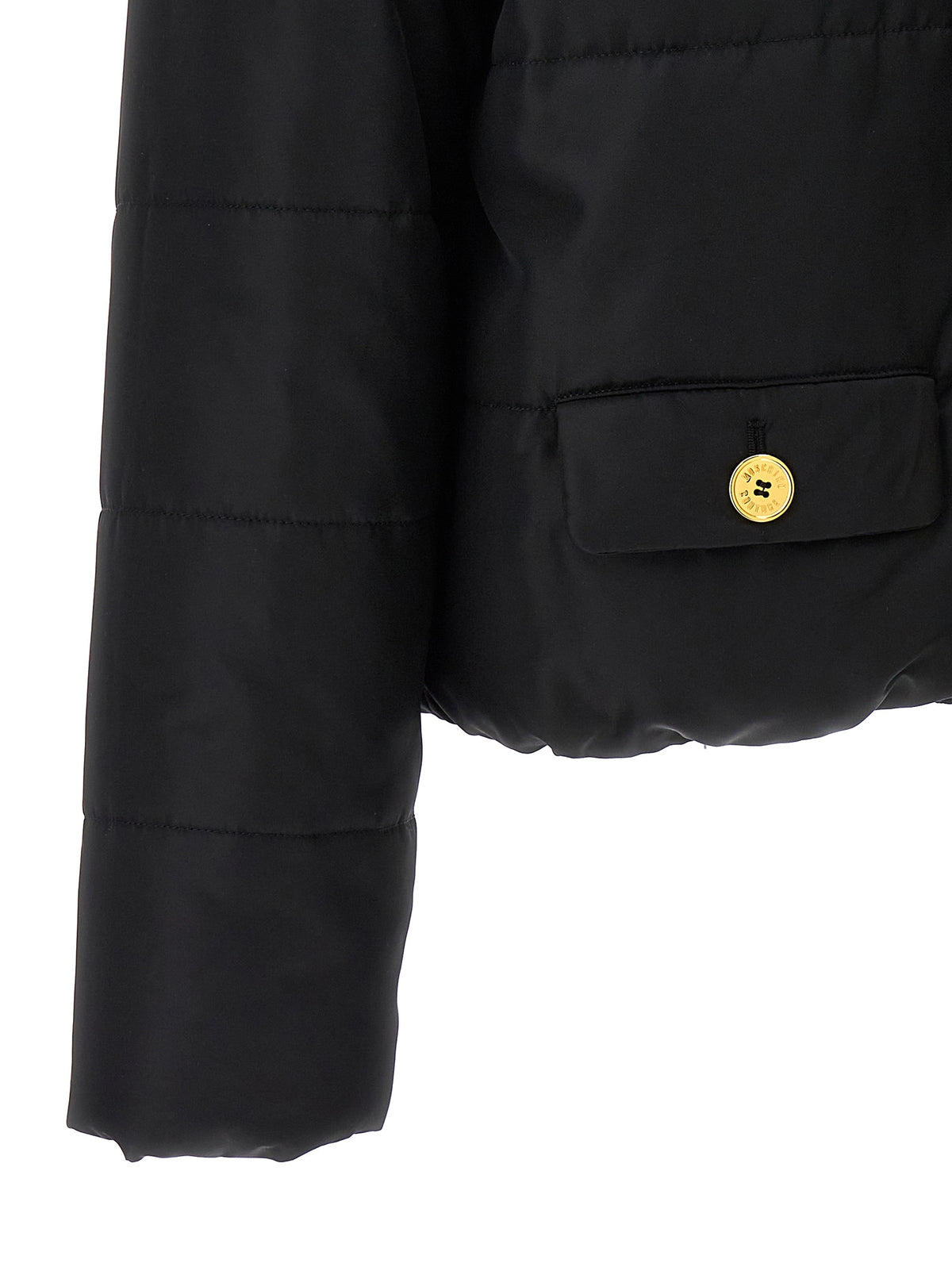 Moschino Black Polyamide Full-Length Jacket