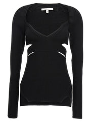 Nensi Dojaka Black Viscose Cardigan