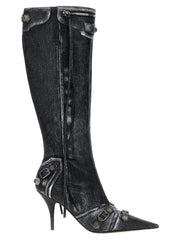 Balenciaga Black Lamb Leather Over The Knee