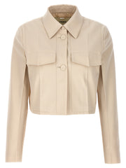 Fendi Beige Wool Full-Length Jacket