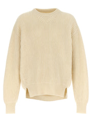 Jil Sander White Wool Cardigan