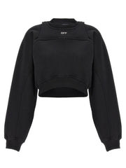 Off-White Bicolor Cotton Sweatshirt