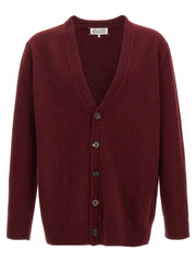 Maison Margiela Bordeaux Wool Cardigan