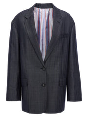 Etro Blue Wool Blazer