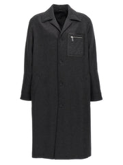 Fendi Gray Cashmere Coat