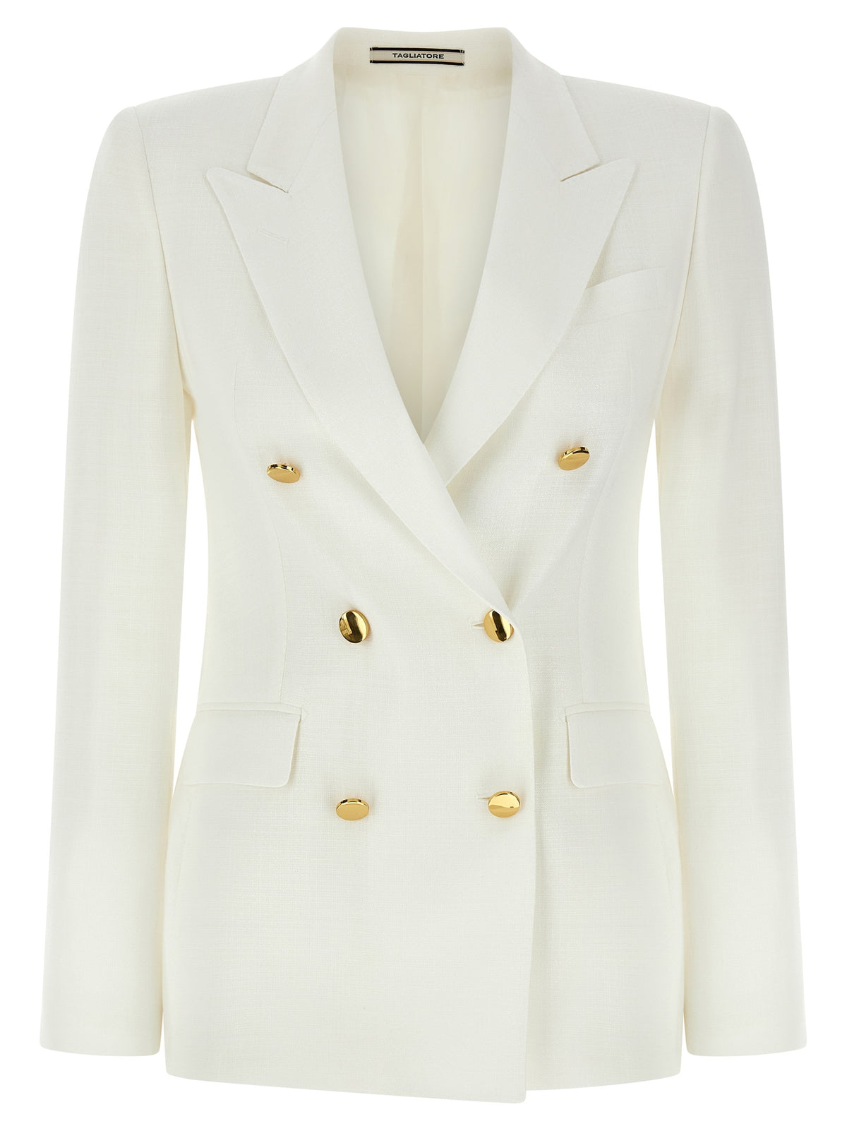 Tagliatore White Viscose Blazer