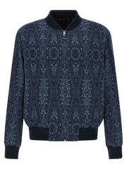 Etro Blue Cotton Bomber
