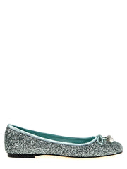 Jimmy Choo Bicolor Textile Ballet Flats
