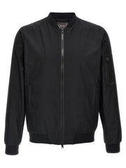 Herno Black Polyester Bomber