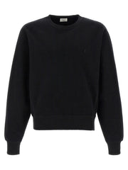 Saint Laurent Black Cotton Sweatshirt for Men