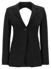 Max Mara Black Viscose Blazer