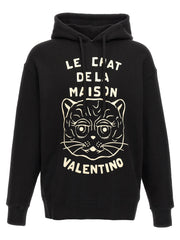 Valentino Garavani Black Cotton Sweatshirt for Men