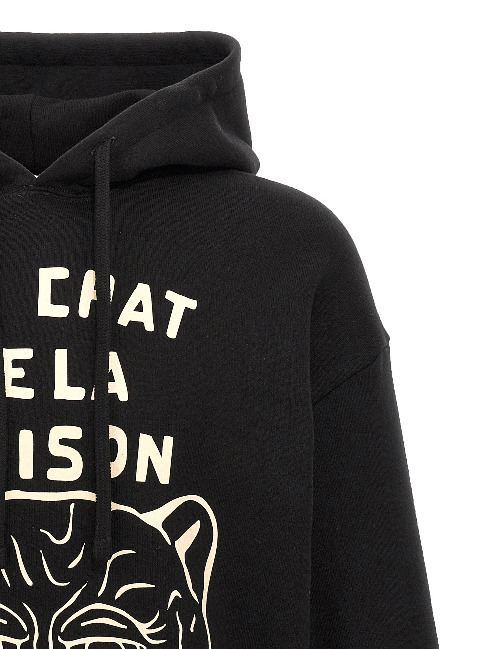 Valentino Garavani Black Cotton Sweatshirt for Men